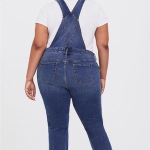 Torrid distressed overalls, good used condition, size 26